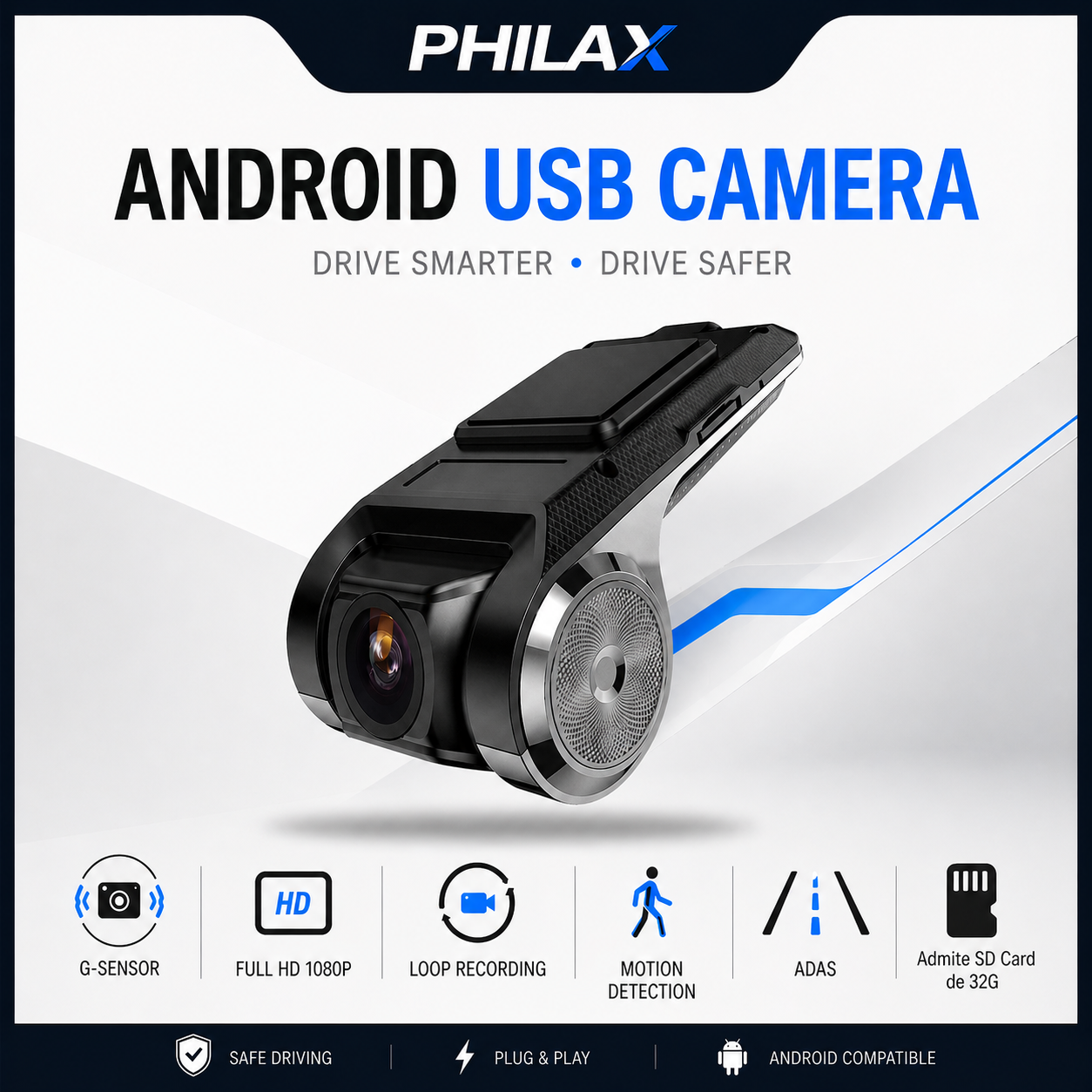 Cámara DVR HD con Grabación USB